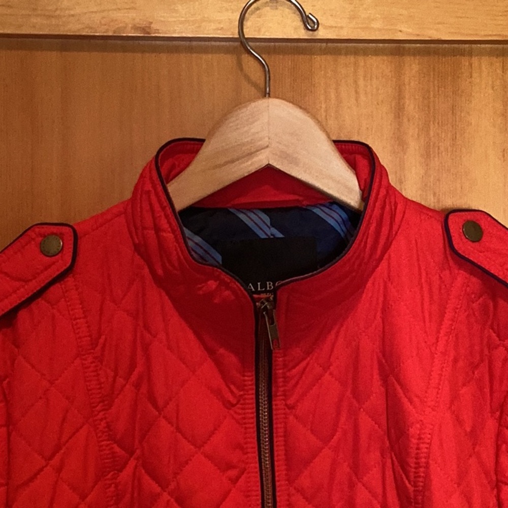 Talbots Red Quilted Puffer Jacket - Picture 5 of 8